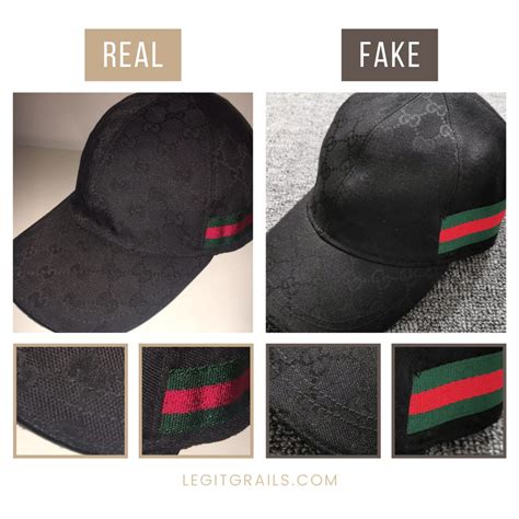 gucci cap original vs fake|is gucci baseball cap real.